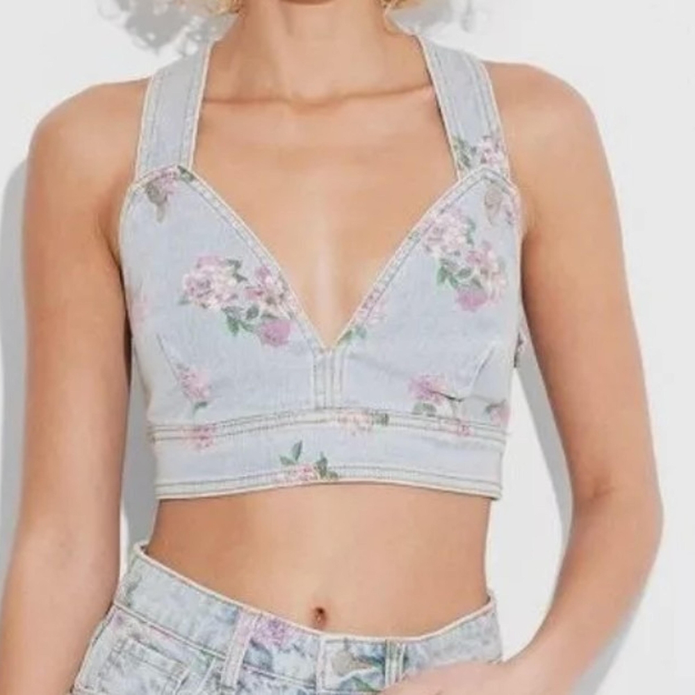 Wild Fable Denim Crop Tank